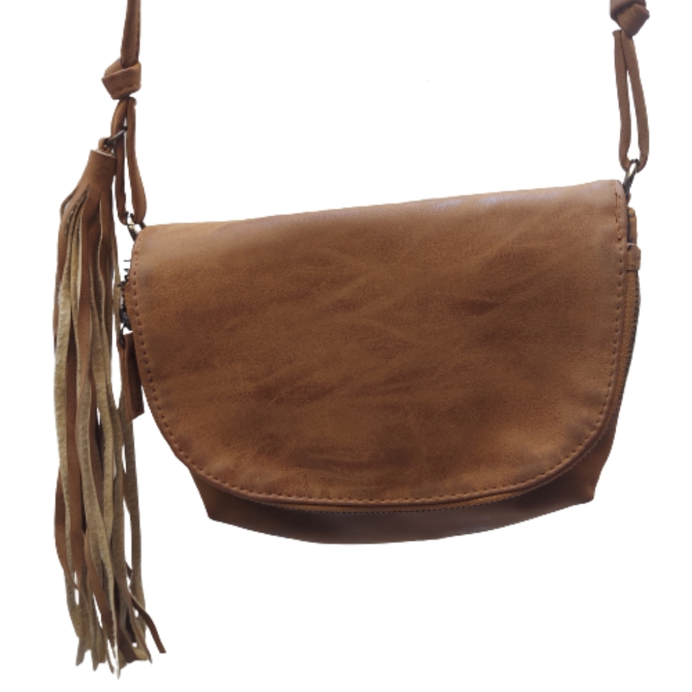 Fantasai Accessories Camel Crossbody Handbag